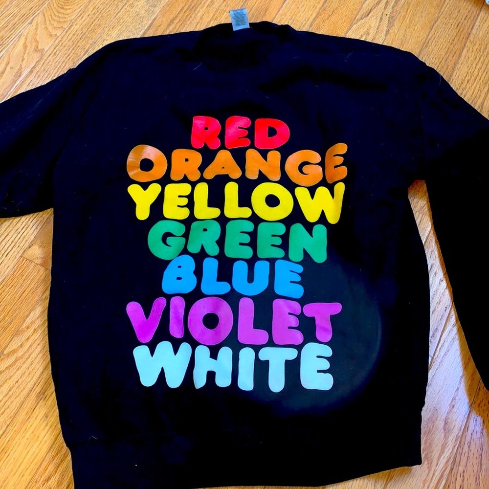 CHROMATICS band sweatshirt.
